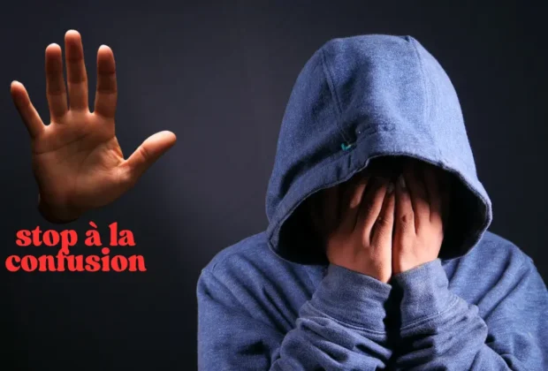 Stop à la confusion, un homme en capuchon bleu dépassé par les évènements