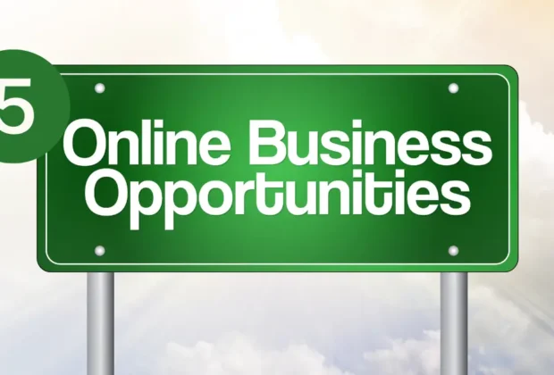 Pancarte 5 opportunités de business en ligne à saisir en 2025