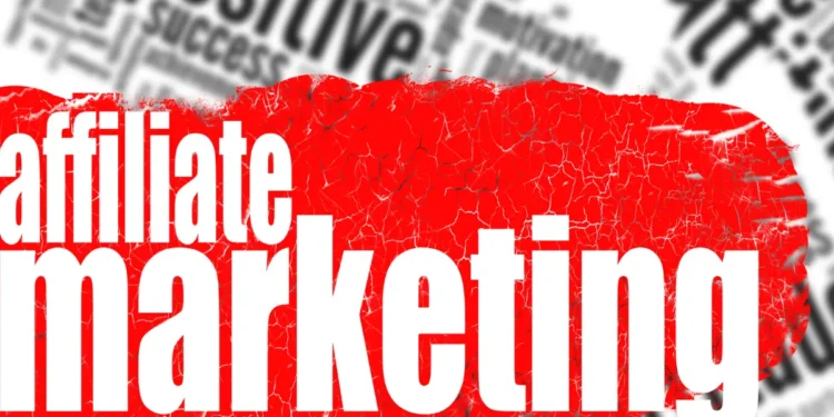 Image de marketing d'affiliation en nuage de mots avec rendu haute résolution, utilisable pour toute conception graphique